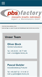 Mobile Screenshot of pbs-factory.de